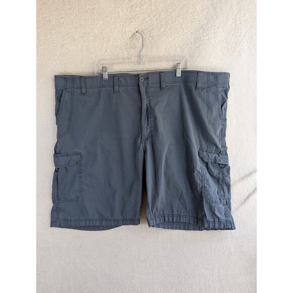 Lee Extreme Motion Cargo Shorts Mens Sz 54 Navy Elastic Stretch Waist - Picture 1 of 15